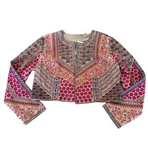 New Soft Surroundings Embroidered Livia Bolero Jacket Ladies Medium - Picture 2 of 6